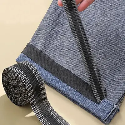 2m Trousers Edge Modified Strip, 1 Count Iron-on Pants Edge Shorten Self-adhesive Hem Fabric Tape For Suit Pants Jeans Trouse...