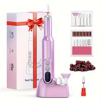 INSKAM Electric Nail Drill, Cordless, Portable, Rechargeable Nail File Kit for Acrylic Gel Nails, Suitable for beginners, wit...