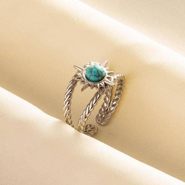 304 Stainless Steel Sun Cuff Rings