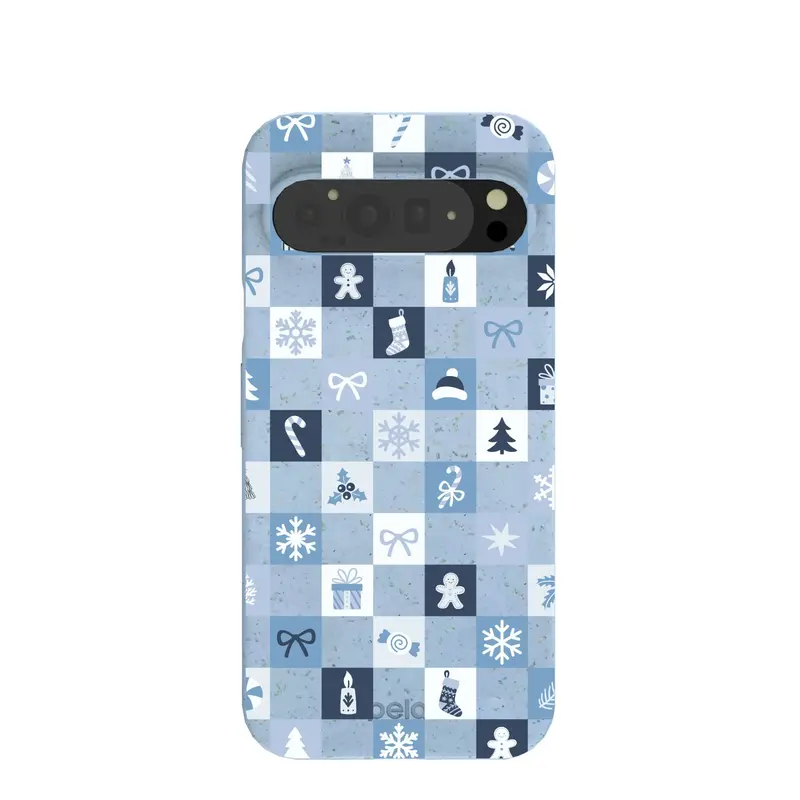 Powder Blue Winter Quilt Google Pixel 9 Pro XL Case