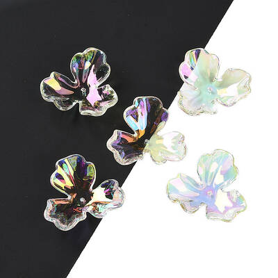 UV Plating Acrylic Beads Caps