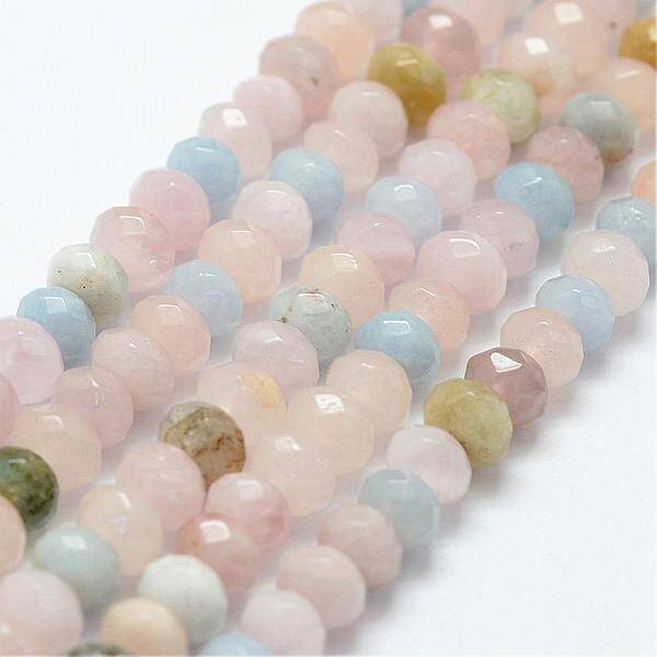 Natural Morganite Bead Strands