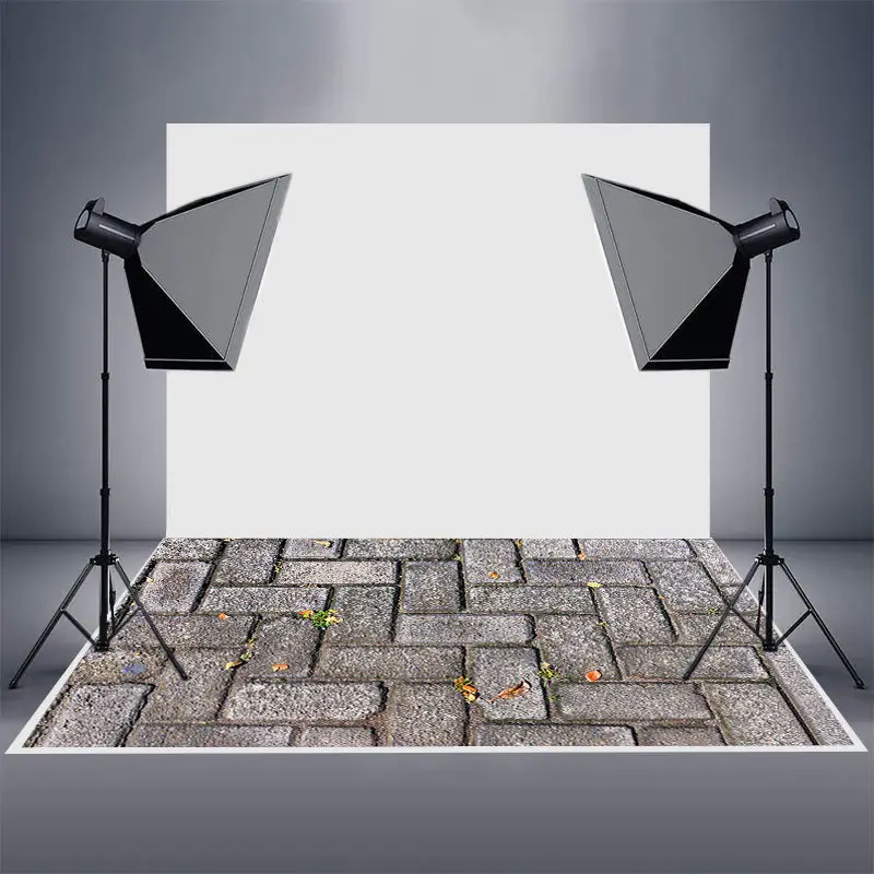 Aperturee Scattered Grass Retro Paving Stones Rubber Floor Mat - Aperturee