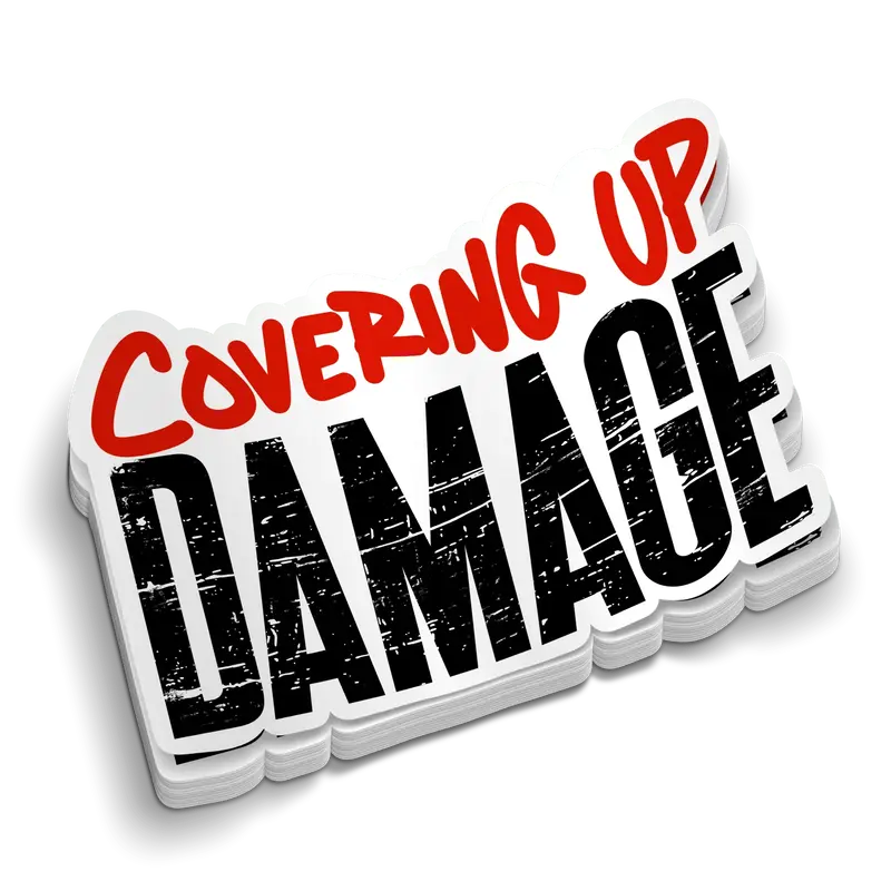 Covering Up Damage - Hard Hat Decal