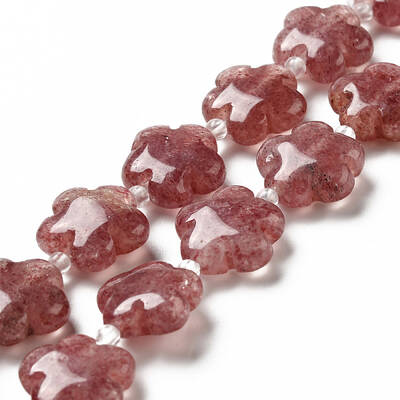 Natural Strawberry Quartz Beads Strands