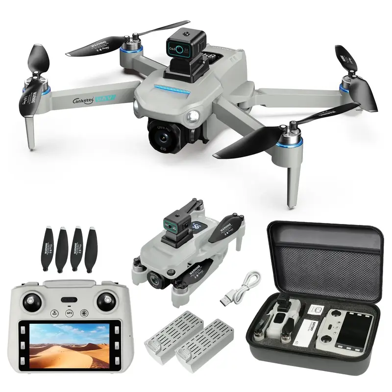 2025 BRAND NEW GPS Drone with 4K UHD EIS Camera, 5G WiFi FPV RC Quadcopter with Brushless Motors, Optical Flow Positioning, O...