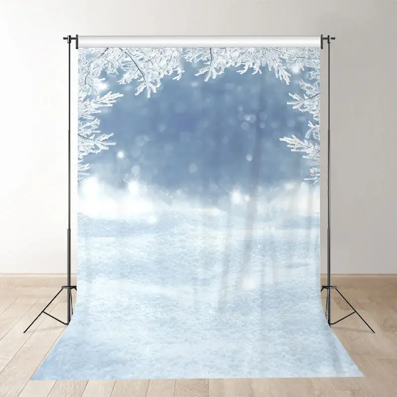 Aperturee Frozen World Winter Scene Backdrop For Photograph