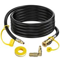 [Limited Time Deal]7FT/12FT/24FT Quick Connect Propane Hose for RV to Grill with 1/4\