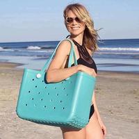 Extra Large Rubber Beach Bag - Waterproof XL Tote for Beach and Pool
