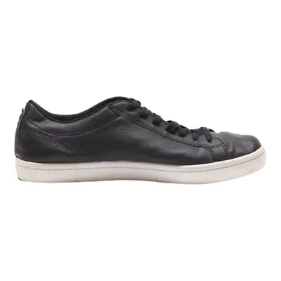 LACOSTE Sneaker Trainers Black Leather Mens UK 8