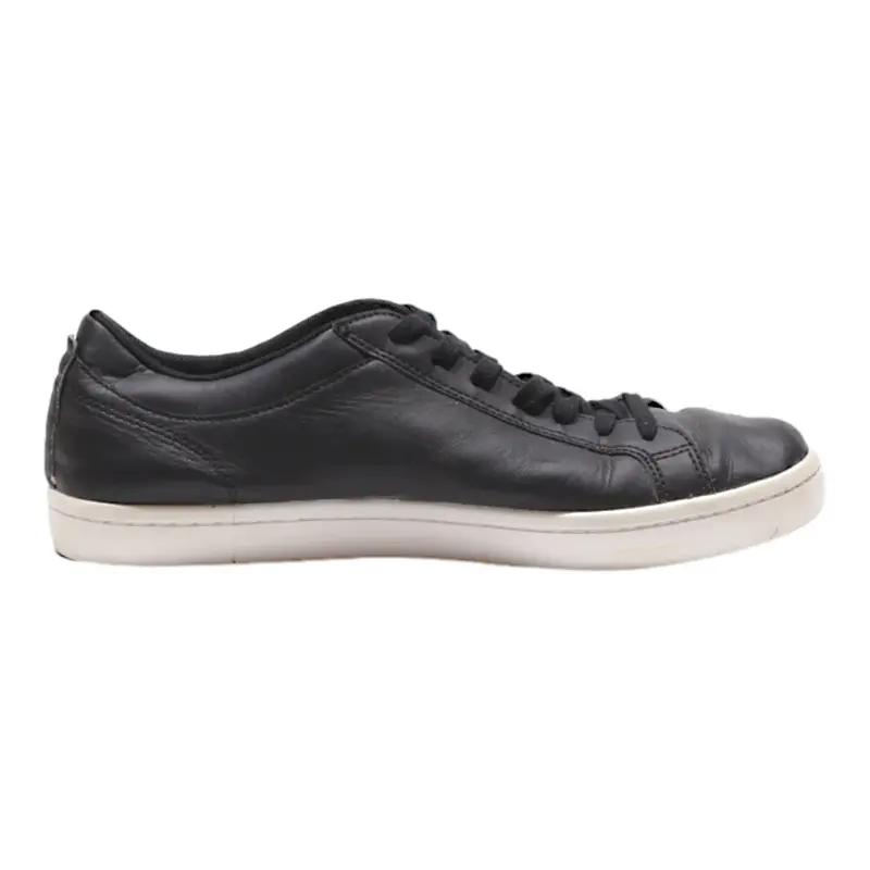 LACOSTE Sneaker Trainers Black Leather Mens UK 8