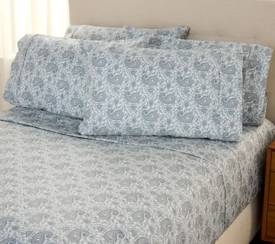 Home Reflection 1200TC Cotton Blend Sheet Set with Extra Cases