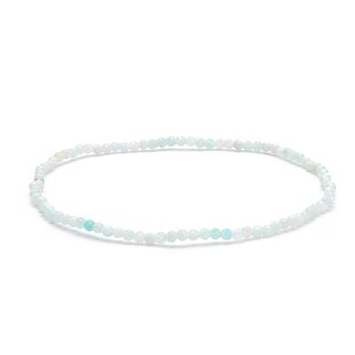 Natural Amazonite Beaded Stretch Bracelet