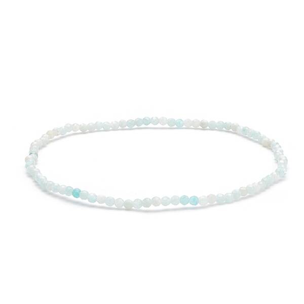 Natural Amazonite Beaded Stretch Bracelet