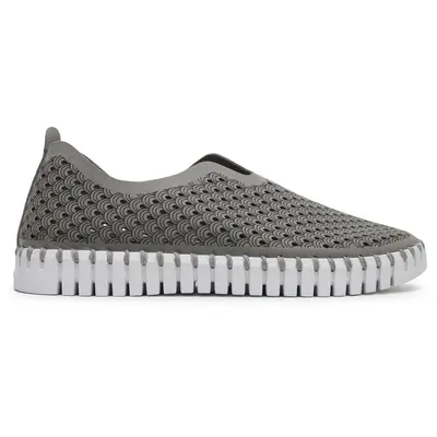 Ilse Jacobsen Tulip 139 Textile Women's Slip On Shoes - Grey - Size:US 8 Women