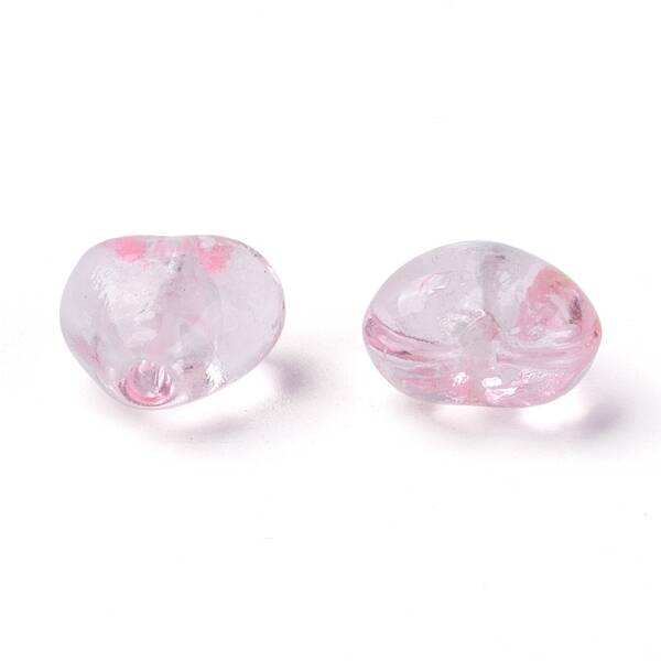Handmade Silver Foil Glass Beads