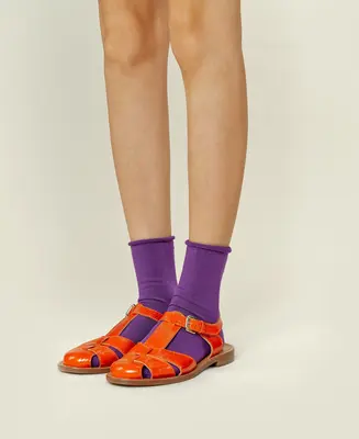 Women's Cotton Socks Weekend - Purple