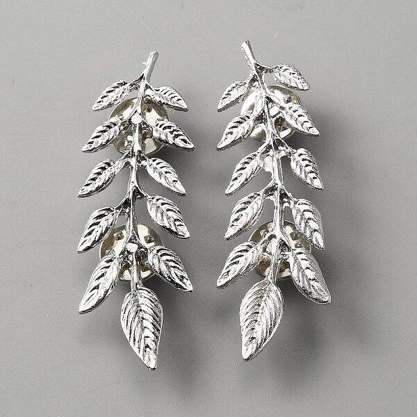 Alloy Olive Leaf Brooch Pin