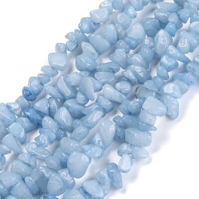 Dyed Natural Aquamarine Beads Strands
