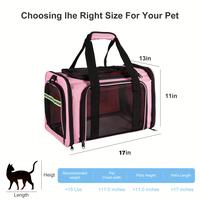 Pet Carrier Airline/TSA Approved Small Dogs, Kitten, Carriers For Small Medium Cats Under 15lb, Collapsible Soft Sided Cat Tr...