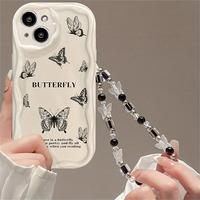 Butterfly flying pattern, shockproof protective cover, suitable for iPhone 16 15 14 13 12 11 XS X and other series mobile pho...