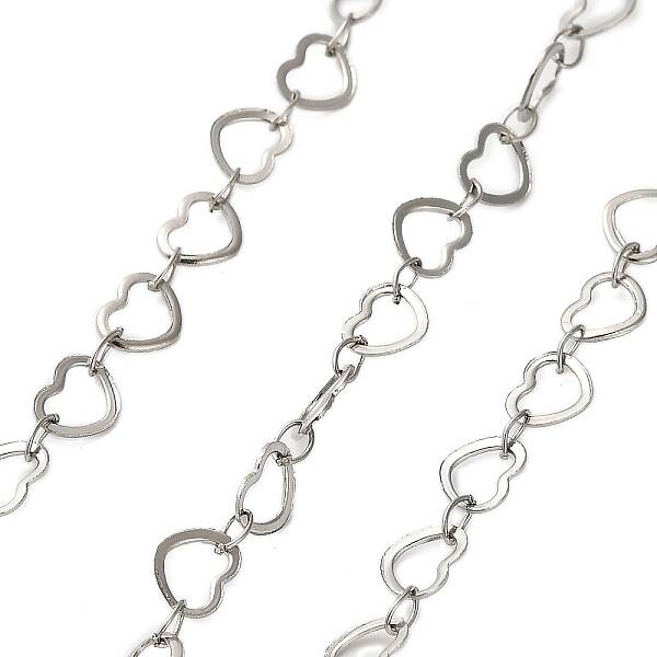 304 Stainless Steel Heart Link Chains