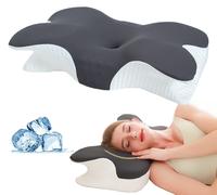 Cervical Pillow for Neck and Shoulder, Ergonomic Neck Support Pillow for Side Back Stomach Sleepers,Contour Memory Foam Pillo...