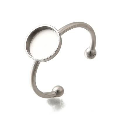 304 Stainless Steel Open Cuff Ring Components