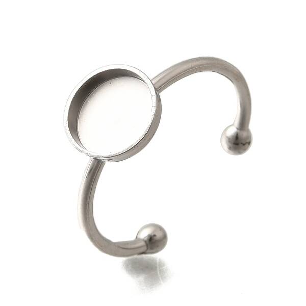 304 Stainless Steel Open Cuff Ring Components