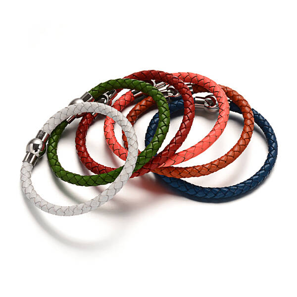 Leather Cord Braided Bracelet Making