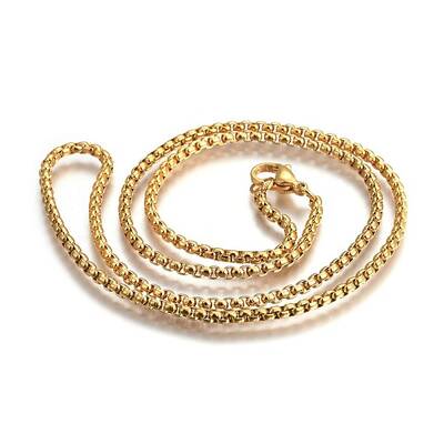 304 Stainless Steel Box Chain Necklaces