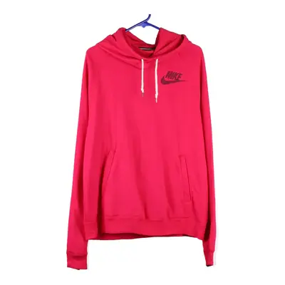 Nike Spellout Hoodie - XL Pink Cotton