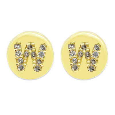 Brass Micro Pave Clear Cubic Zirconia Beads
