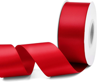 1.5-inch Single Face Satin Ribbon - 50 Yard Roll for Gift Wrapping ,Valentine's Day ,Wedding ,Birthday, Mother’s Day and Fl...