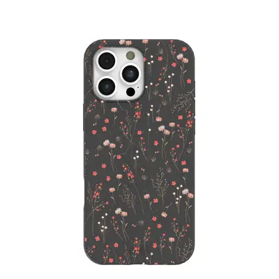 Black Night Garden iPhone 16 Pro Max Case