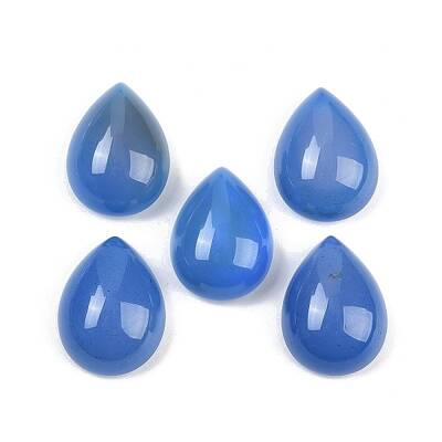 Natural Blue Agate(Dyed & Heated) Cabochons