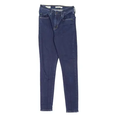 LEVI'S 721 High Rise BIG E Womens Jeans Blue Slim Skinny W25 L28
