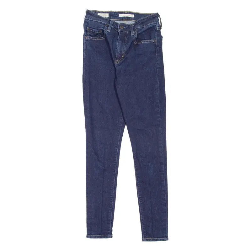 LEVI'S 721 High Rise BIG E Womens Jeans Blue Slim Skinny W25 L28