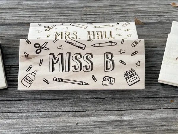 Personalized Teacher Dry Eraser | Laser Engraved Teacher Appreciation or Back to School Gift for Teachers or Educators