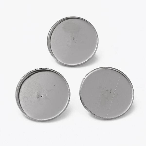 Non-Tarnish 304 Stainless Steel Brooch Cabochon Settings