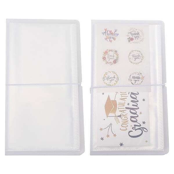 Rectangle Plastic Sticker Storage Albums