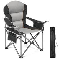 Folding Camping Chairs - Heavy Duty Portable Outdoor Chairs with Cup Holder & Cooler Bag, Ideal for Garden Beach Fishing Spor...