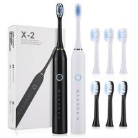 Electric Toothbrush, 1 Box Rechargeable Sonic Teeth Cleaning Toothbrush with Brush Heads, Intelligent Deep Cleaning Toothbrus...