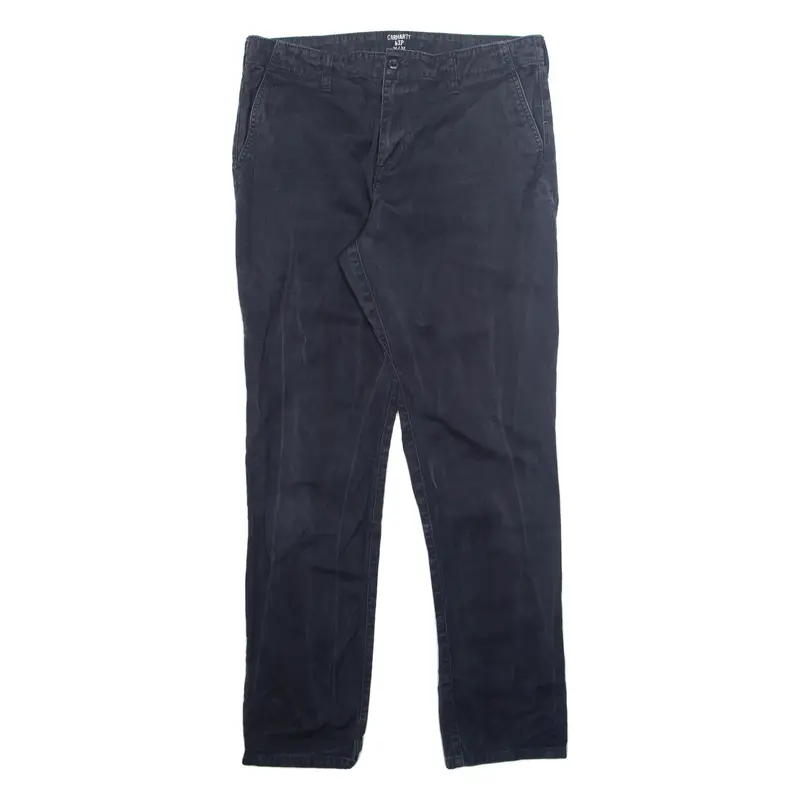 CARHARTT Mens Trousers Blue Regular Straight W34 L32