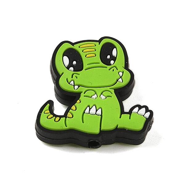 Dinosaur Food Grade Eco-Friendly Silicone Focal Beads