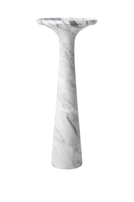 White Marble Side Table | Eichholtz Pompano High