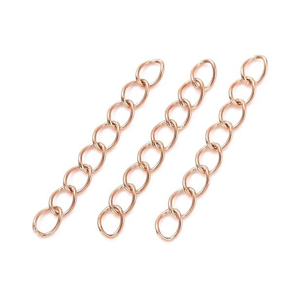 Ion Plating(IP) 304 Stainless Steel Curb Chains Extender