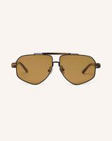 6FT - Highly detailed acetate and metal angular aviator