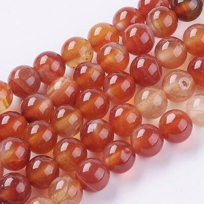 Natural Striped Agate/Banded Agate Beads Strands