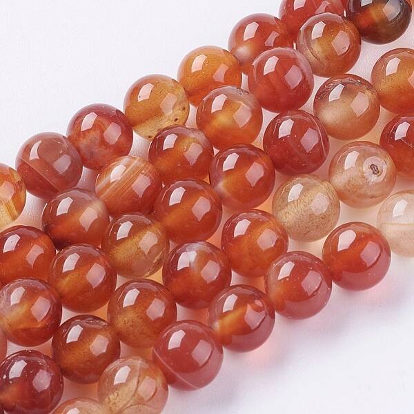 Natural Striped Agate/Banded Agate Beads Strands